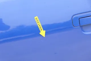 A4 B5 Tür nur Türblatt hinten links blau LZ5M Kombi oder Limo - Bild 6