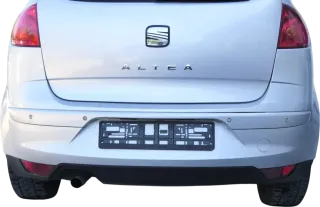 Seat Altea 5P Stoßstange hinten Heckstoßstange Stoßfänger silber LS7Y PDC Spoil - Bild 1