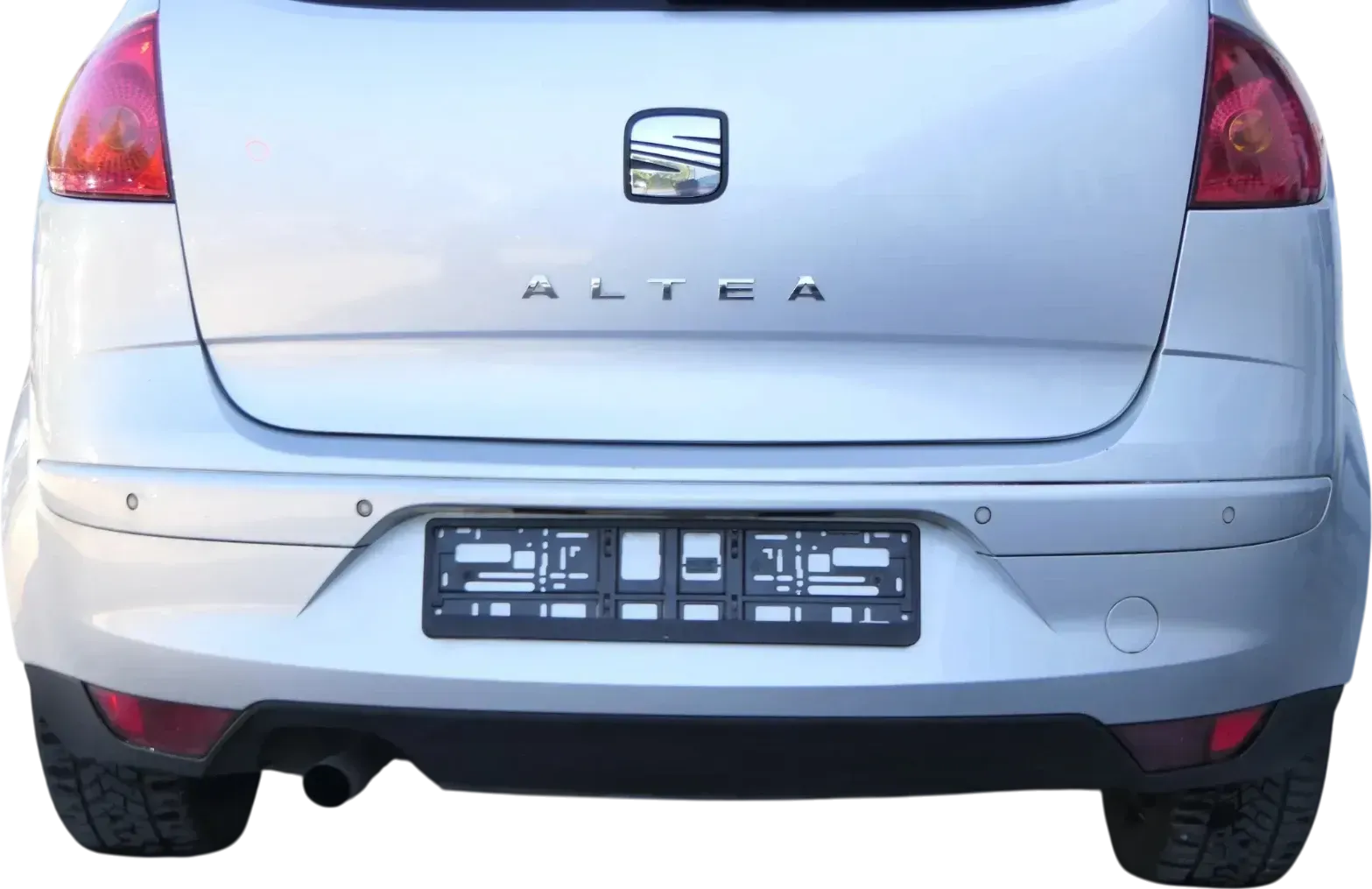 Seat Altea 5P Stoßstange hinten Heckstoßstange Stoßfänger silber LS7Y PDC Spoil - Bild 1