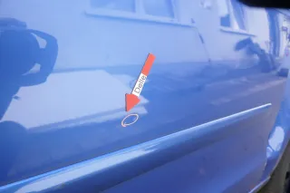 VW Polo 9N 9N3 Tür vorne rechts Beifahrertür 4/5-Türer blau LA5M - ohne Anbautei - Bild 3
