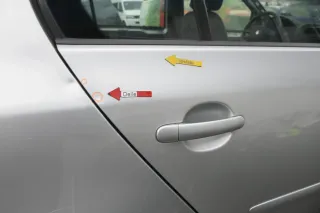 VW Golf 5 V 1K Tür nur Türblatt hinten rechts 4/5-Türer grau silber LA7W reflexs - Bild 3