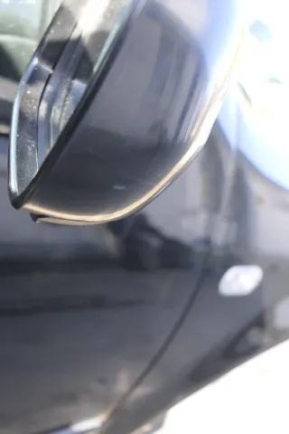 VW Golf 4 Bora manueller Spiegel vorne rechts Außenspiegel schwarz L041 - Bild 3