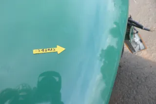 VW T4 Transporter Pritsche Motorhaube Haube Klappe vorne grün - Bild 6