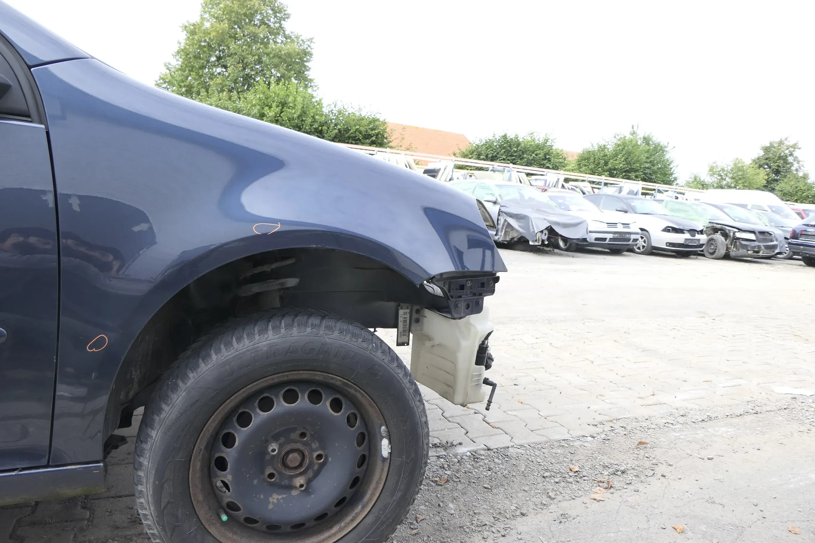 VW Golf 5 V 1K Kotflügel vorne rechts grau blau LC5F - Bild 1