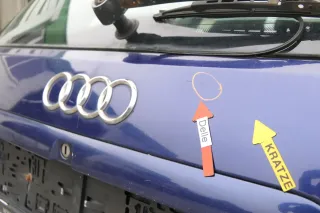 Aud A4 B5 Heckklappe hinten Klappe Kofferraumklappe Kombi blau LZ5K Scheibe - Bild 5