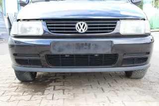 VW Polo 6N Kühlergrill Grillleiste vorne Leiste + Grill schwarz LC9Z blackmagic - Bild 1