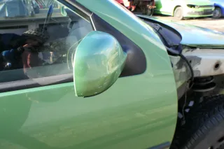 VW Golf 4 Bora manueller Spiegel vorne rechts Außenspiegel grün LA6P - Bild 2