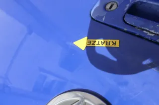 VW Lupo 6X Heckklappe Klappe Kofferraumklappe Scheibe blau LW5Z ohneAnbautei - Bild 6