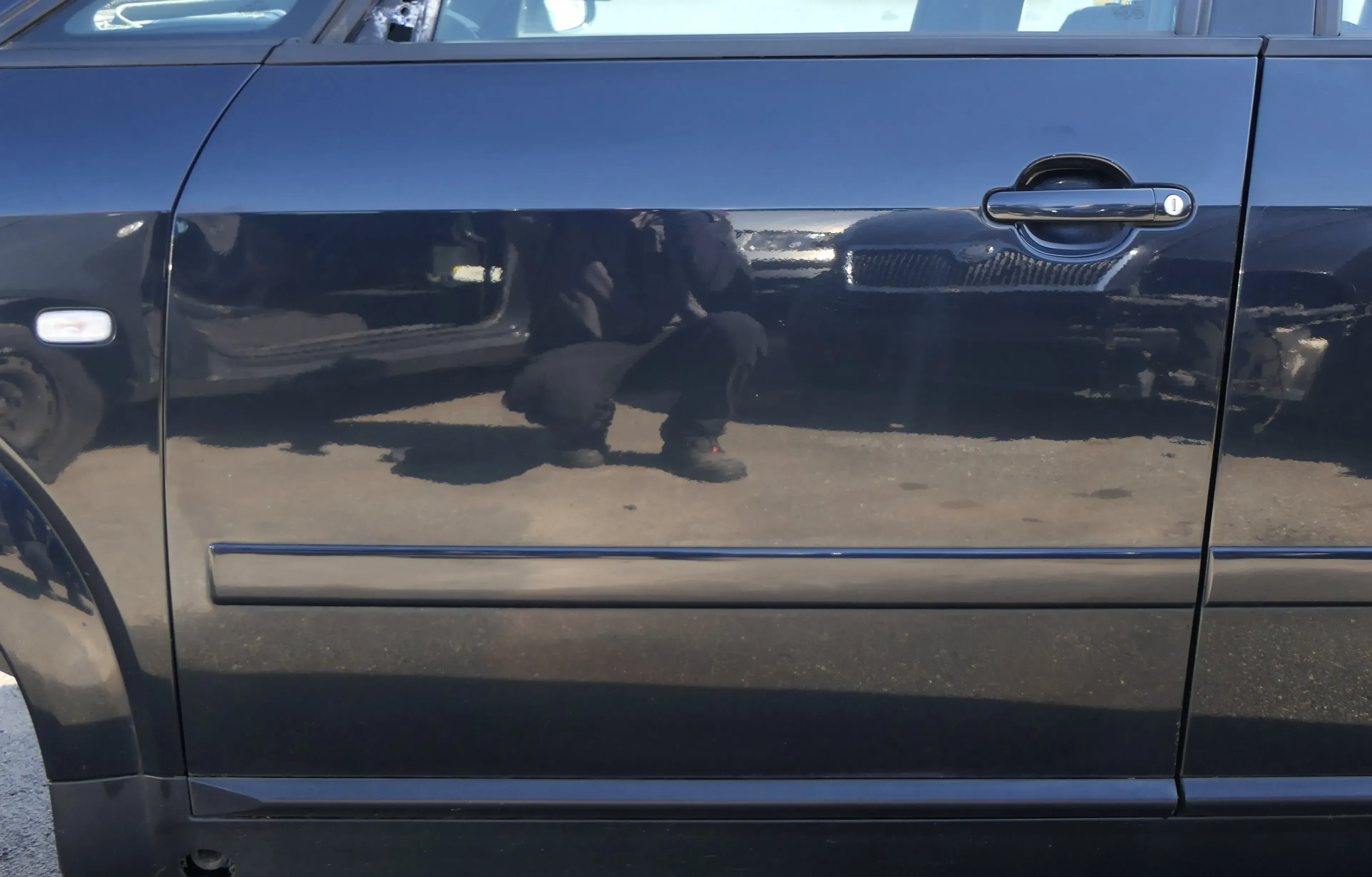 Audi A2 8Z Tür nu das Türblatt vorne links blau LZ5Q - ohne Anbauteile - Bild 1
