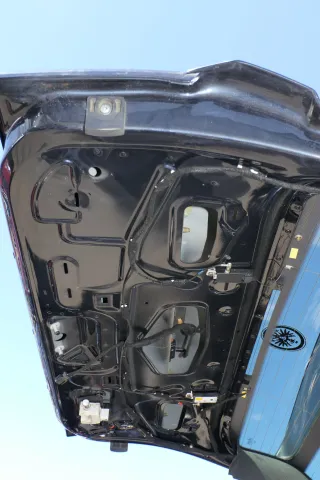 Audi A2 Heckklappe Klappe hinten Kofferraumklappe blau LZ5Q mit Scheibe - Bild 2