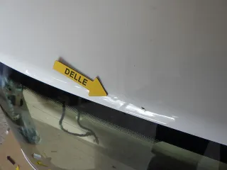 VW Golf 4 Limousine Heckklappe Kofferraumklappe Klappe hinten weiß LB9A - Bild 3