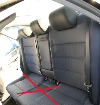 Audi A6 4B Limousine Rückbank Rücksitzbank Sitz Rücksitz 3 Punkt Gurt nur Lehne - Bild 2