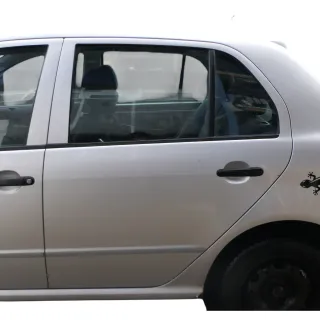 Skoda Fabia 6Y Limousine Schrägheck Tür hinten links grau silber LF7T - Bild 1