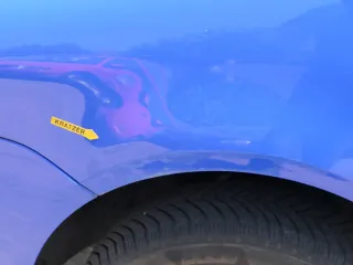 VW Polo 9N Kotflügel vorne links blau LA5F bis ca.Bj.2004 - Bild 7