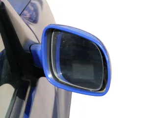 VW Golf 4 Bora manueller Spiegel vorne rechts Außenspiegel blau LA5C - Bild 1