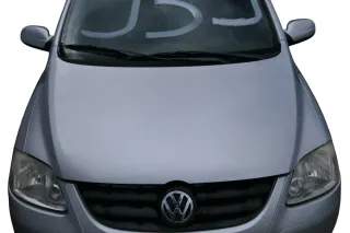 VW Fox 5Z Motorhaube Klappe vorn vorne silber LA7W Haube - Bild 1