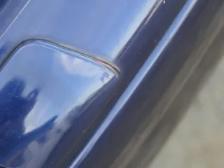 VW Golf 4 Stoßstange vorne Frontstoßstange Stoßfänger blau LB5N SWR -ohne Kappen - Bild 2