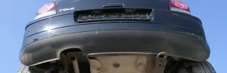VW Polo 9N 9N3 Stoßstange Heckstoßstange hinten schwarz L041 - Bild 13