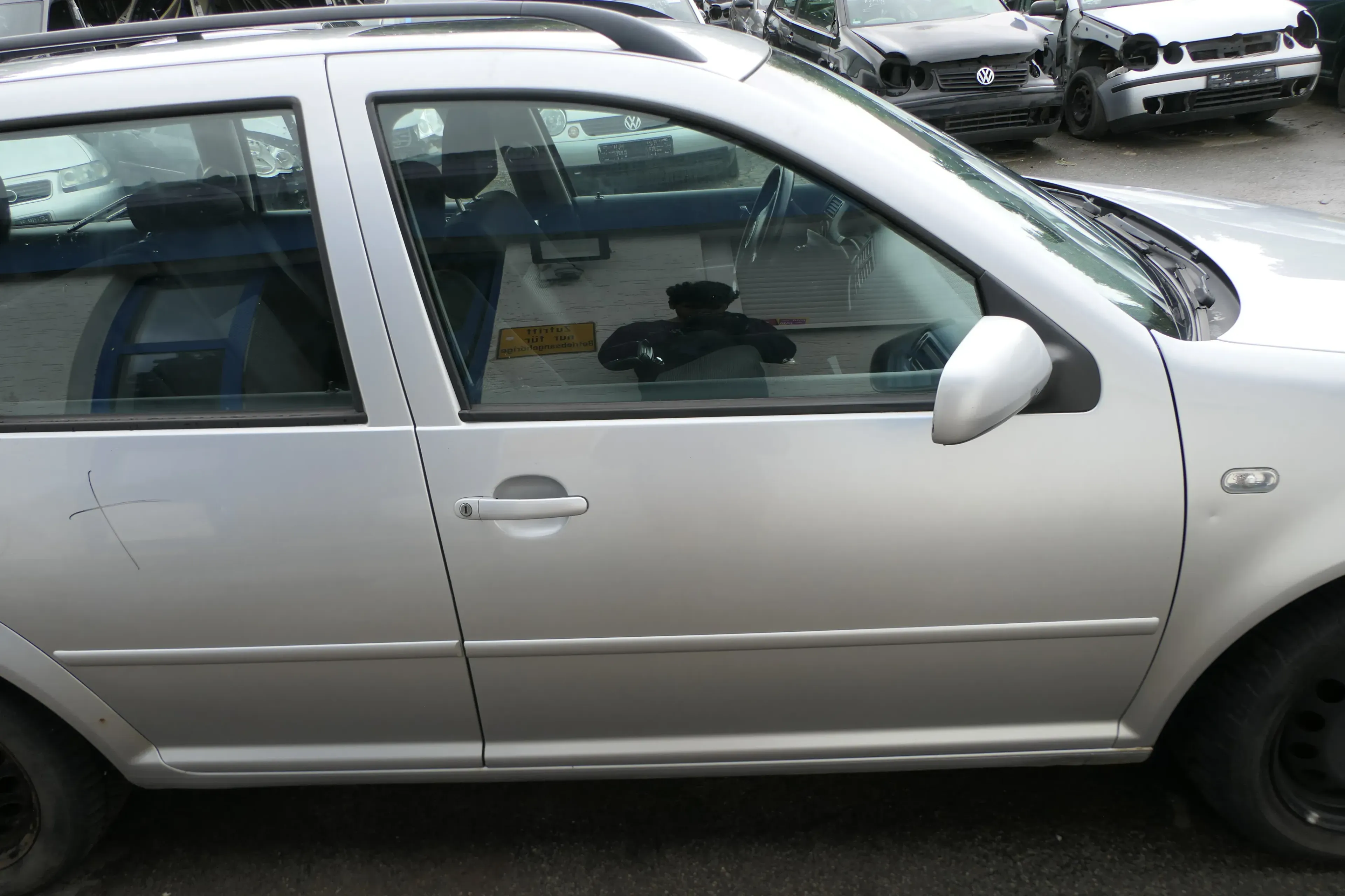 VW Golf 4 Bora Tür vorne rechts Beifahrertür 4/5-Türer+Kombi Variant LA7W silber - Bild 1