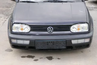 VW Golf 3 auch Cabrio Stoßstange vorne Stoßfänger vorn schwarz - Bild 1