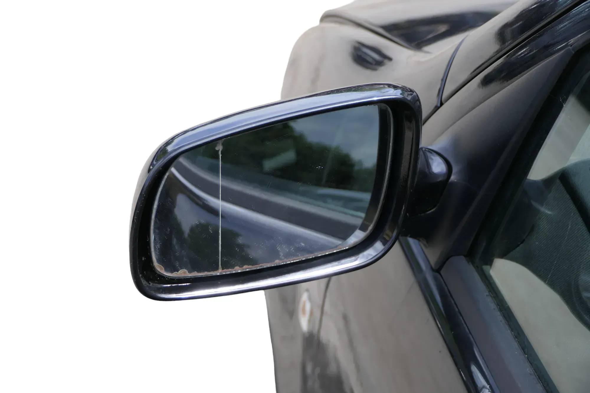 Skoda Fabia 6Y mechanischer Spiegel Außenspiegel links schwarz LF9R Glas - Bild 1