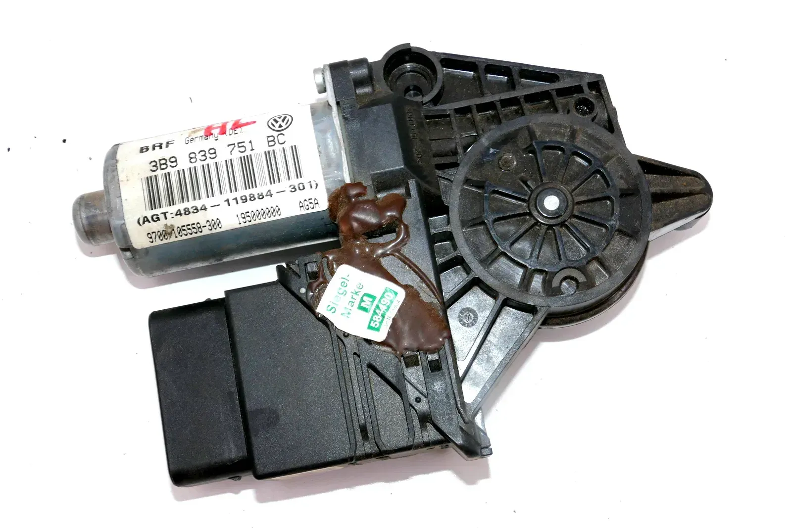 VW Passat 3BG ektrischer Fensterheber hinten links 3B9839751BC Fensterhebermotor - Bild 1