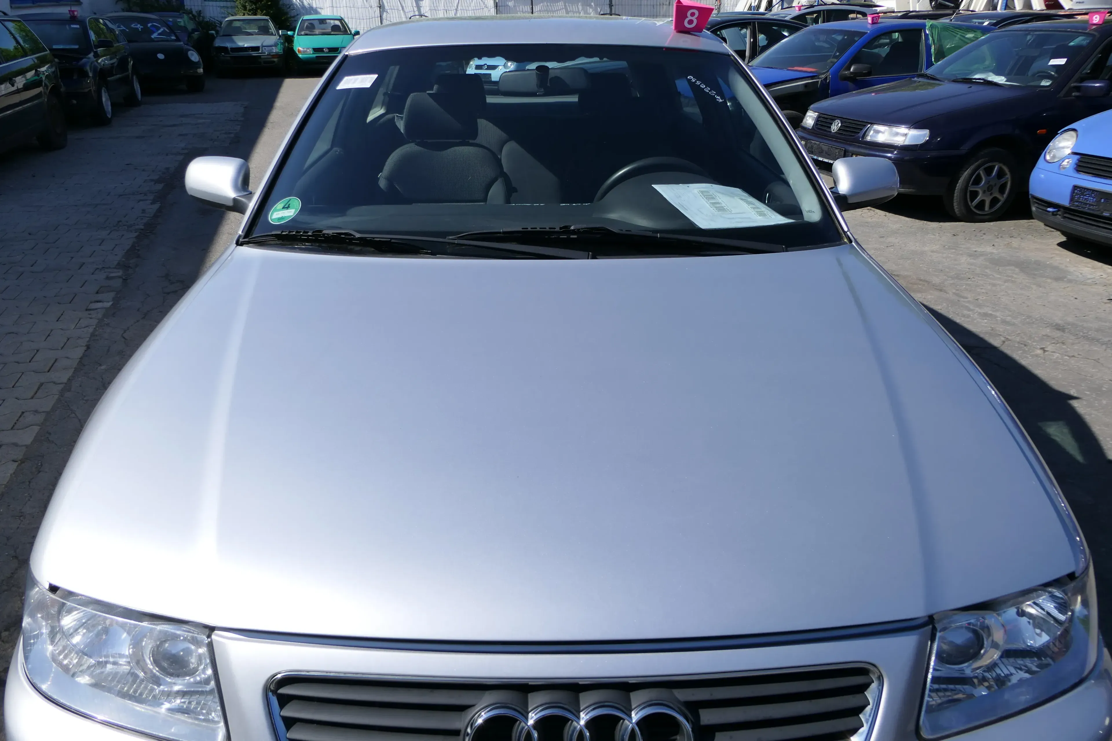 Audi A3 8L Motorhaube Frontklappe Haube silber LY7W grau auch für Facelift - Bild 1
