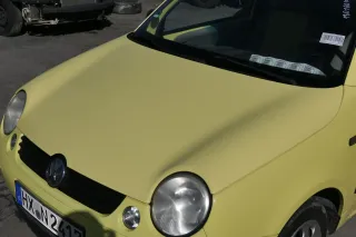 VW Lupo Motorhaube KLappe vorne gelb LD1B Frontklappe Haube - Hagel Dellen! - Bild 4