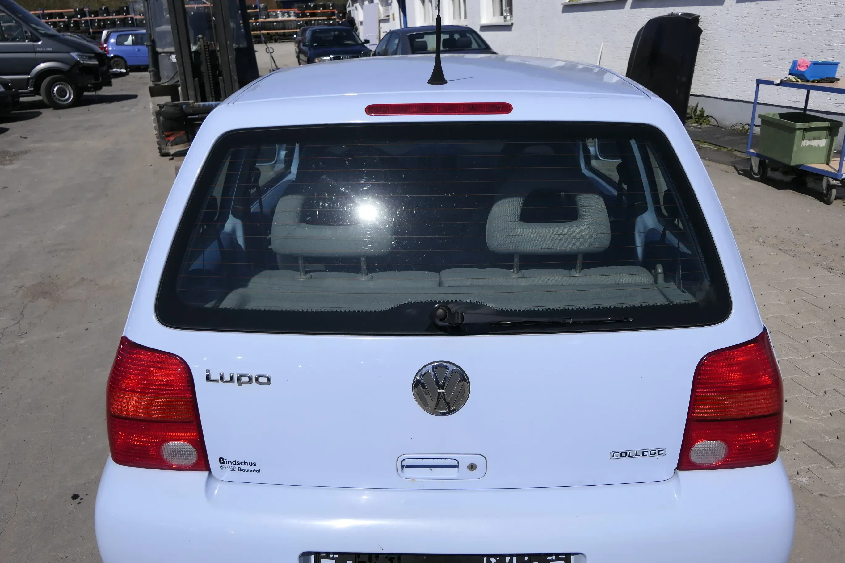 VW Lupo 6X Heckklappe Klappe Kofferraumklappe Scheibe grau blau LR5D ohne Anbaut - Bild 1