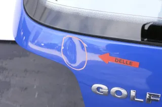 VW Golf 4 Limousine Heckklappe Kofferraumklappe Klappe hinten blau LW5Z - Delle - Bild 4