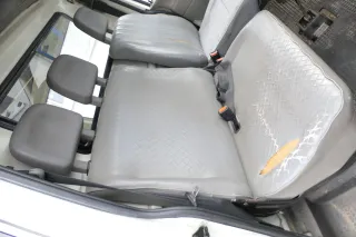 VW T4 Sitz vorne rechts 2er Doppel Beifahrersitz Doppelsitzbank grau mit Konsole - Bild 1