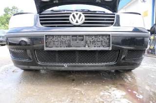 VW Polo 6N2 Stoßstange vorne Frontstoßstange Stoßfänger schwarz L041 + Grill - Bild 1