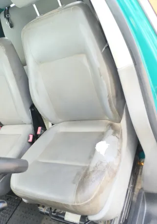 VW T5 Sitz vorne links Fahrersitz grau - ohne Kopfstütze - Bild 3
