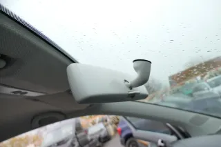 VW Polo 9N 9N3 Spiegel innen Innenspiegel Rücksiegel grau - Bild 1