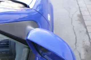 VW Polo 6N2 manueller Spiegel Außenspiegel rechts außen blau LA5C - Bild 3