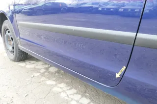 VW Polo 9N 9N3 Tür vorne links Fahrertür 2/3-Türer blau LB5N ohneAnbautei - Bild 6