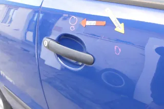VW Fox 5Z Tür vorne rechts Beifahrertür blau LL5M - Bild 6