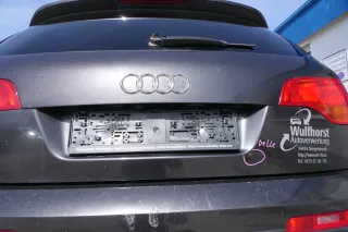 Audi Q7 4L Heckklappe hinten Kofferraumklappe mit Scheibe lavagrau grau LZ7L - Bild 9