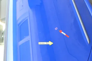 Skoda Fabia 6Y Limousine Schrägheck Tür hinten rechts blau LF5K - Bild 5