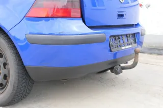 VW Golf 4 Limousine Stoßstange hinten Heckstoßstange Stoßfänger blau LW5Z - Bild 5