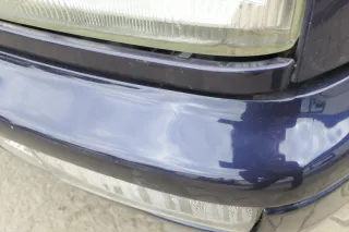 VW Golf 3 auch Cabrio Stoßstange vorne Stoßfänger vorn blau LC5L lackiert - Bild 8