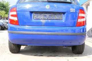 Skoda Fabia 6Y Schrägheck Stoßstange hinten Heckstoßstange blau LF5K - Bild 1