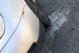 VW Lupo 6x Stoßstange vorne Frontstoßstange Stoßfänger silber LA7W - Bild 4