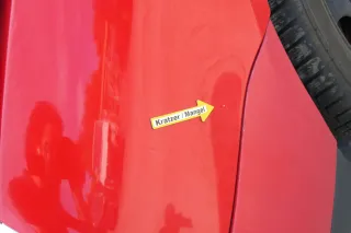 VW Lupo Kotflügel vorne links rot LP3G vorn - Bild 3