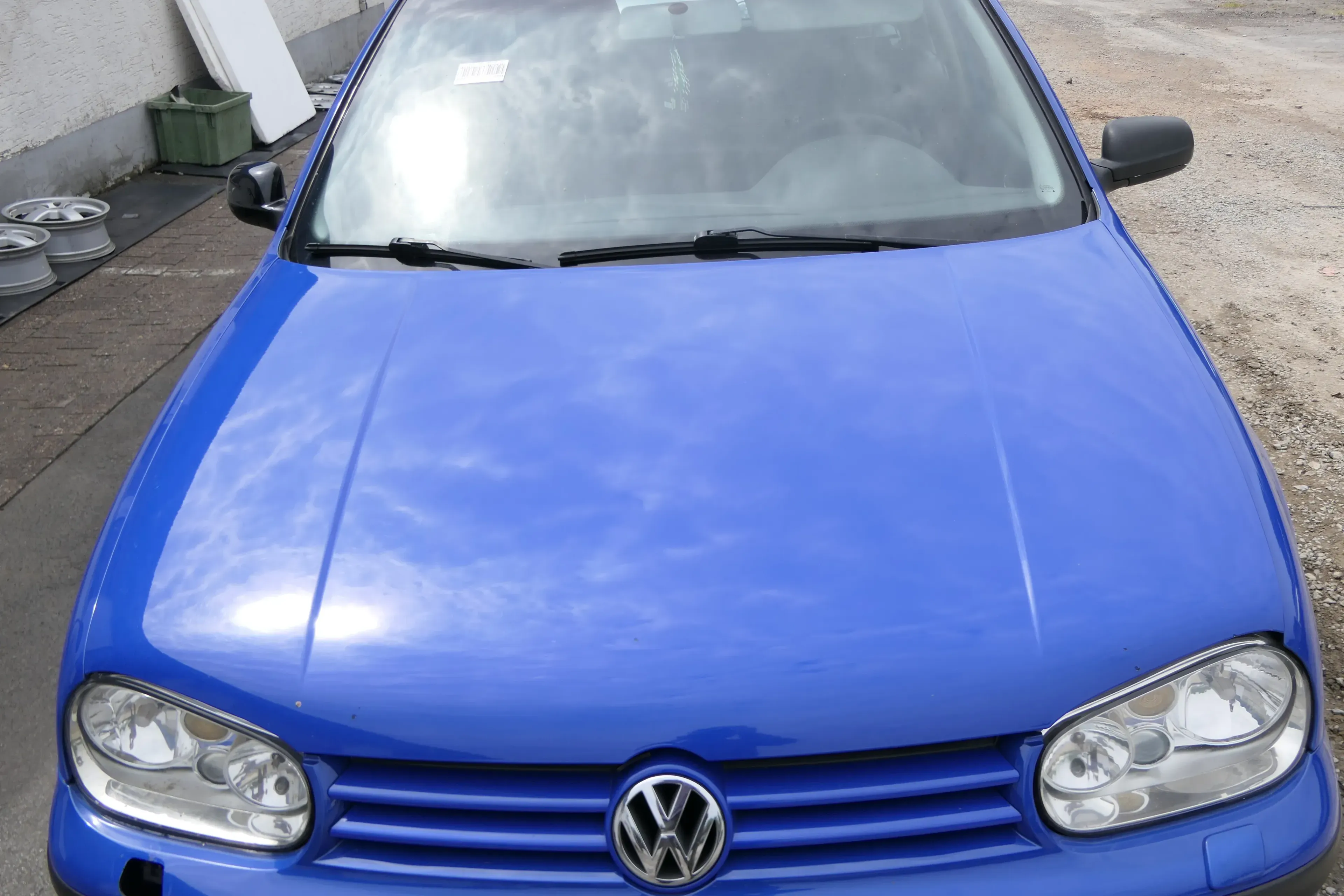 VW Golf 4 Motorhaube Haube Klappe vorne blau LW5Z - Bild 1