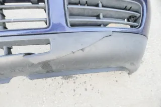 VW Golf 4 Stoßstange vorne Stoßfänger vorn silber blau LB5N indigoblau blue - Bild 6