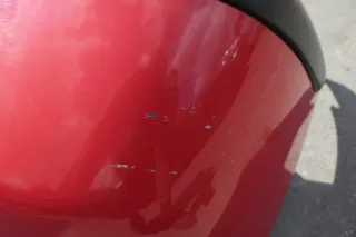 VW Polo 6N2 Stoßstange hinten Heckstoßstange Stoßfänger rot LP3G - Bild 4