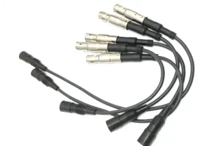 VW Passat 3B A4 B5 Satz Zündkabel rot 2,6 2,8 ABC Motor - Bild 1