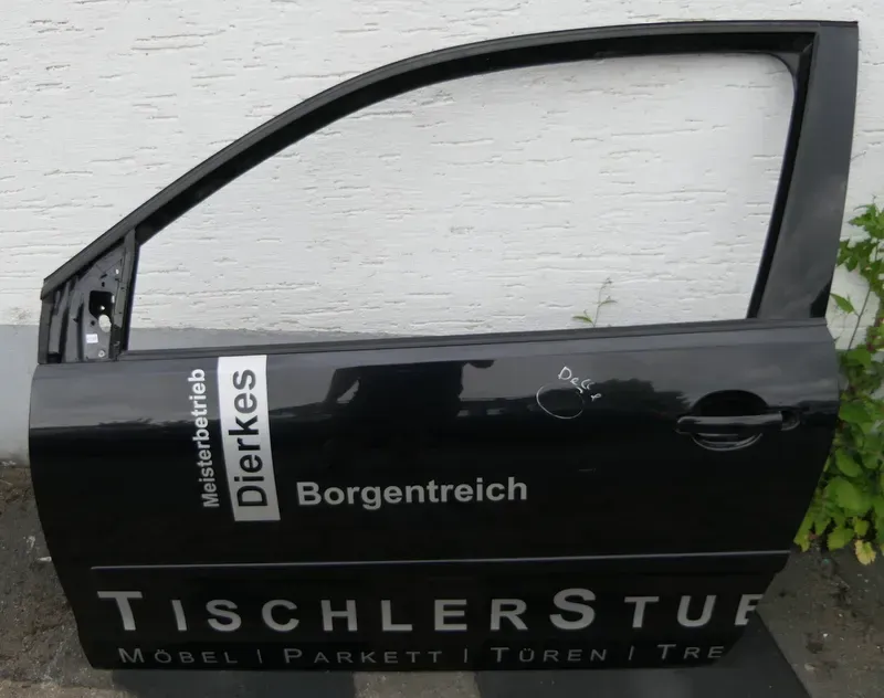 VW Polo 9N 9N3 Tür vorne links Fahrertür schwarz LC9Z 2/3-Türer - Bild 1