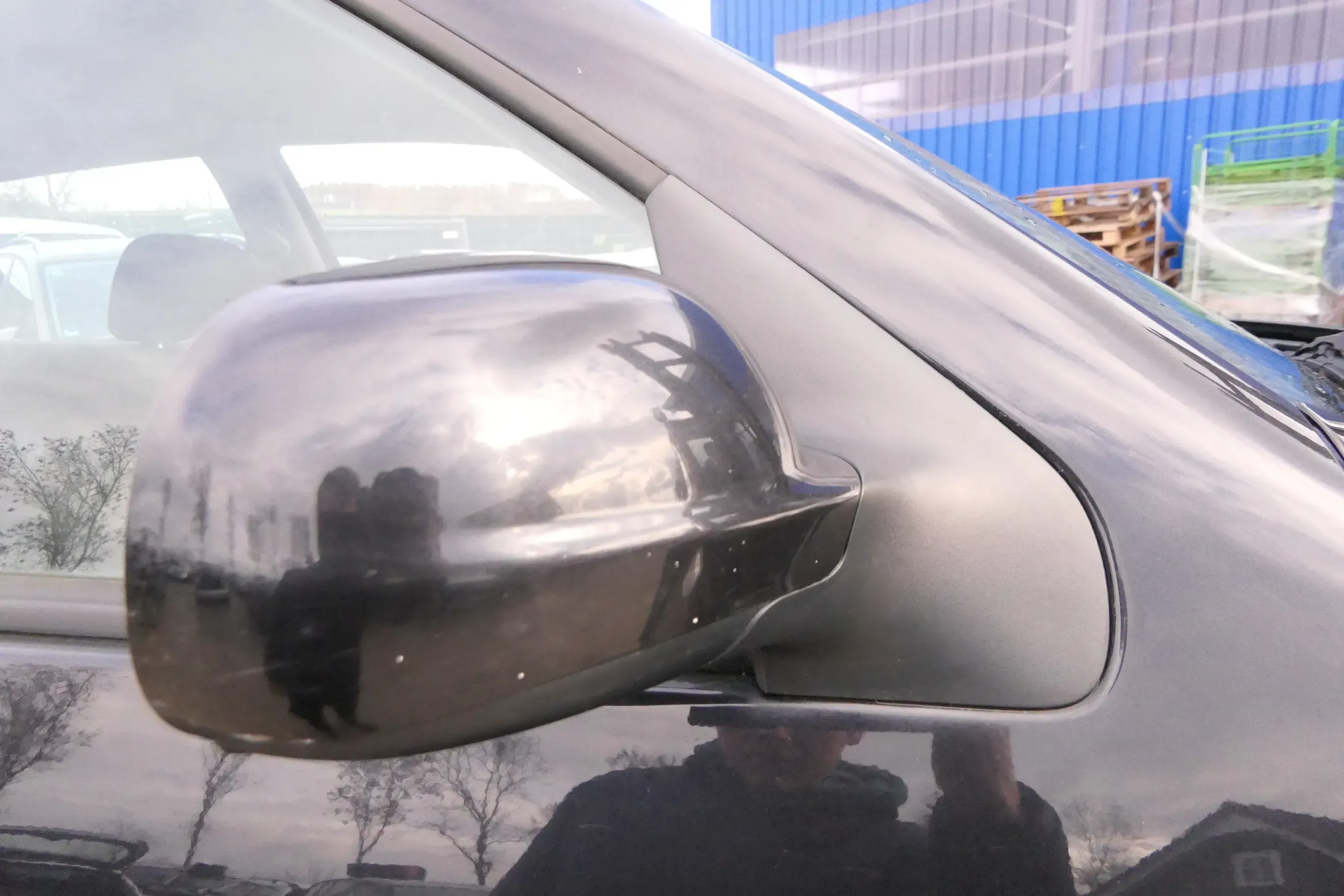 Golf 4 Bora elektrischer Spiegel vorne rechts Außenspiegel schwarz LC9Z Glas - Bild 1
